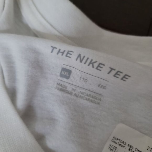 NEW Toronto Raptors 2019 NBA Championship Locker Room T Shirt Nike Men Size 2XL - Picture 2 of 5